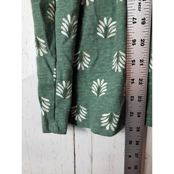 Croft Barrow Plus Size XXL Womens Green Print Short Sleeve‎ Blouse Top - Picture 5 of 7